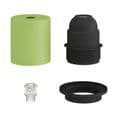 E27 Semi-flush Metal Lamp Holder Kit - Light Green