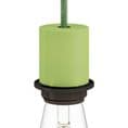 E27 Semi-flush Metal Lamp Holder Kit - Light Green