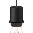 E27 Semi-flush Metal Lamp Holder Kit - Matt Black
