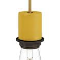 E27 Semi-flush Metal Lamp Holder Kit - Mustard
