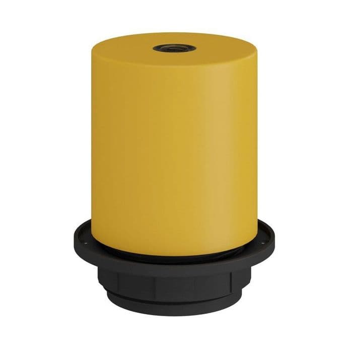 E27 Semi-flush Metal Lamp Holder Kit - Mustard