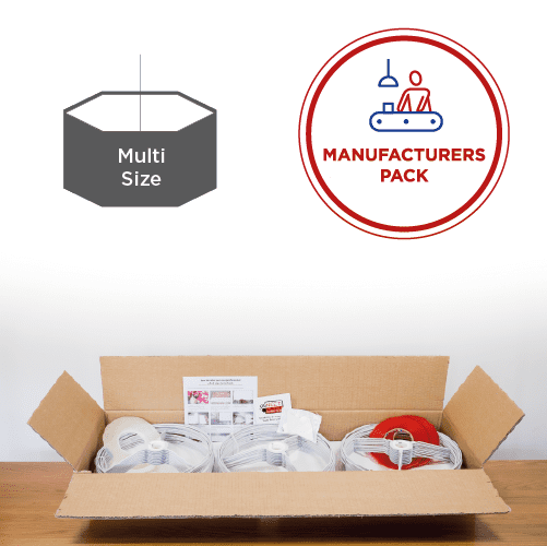 Hexagon Lampshade Manufacturer Starter Pack SAVE £178 (15cm, 20cm, 30cm, 40cm)