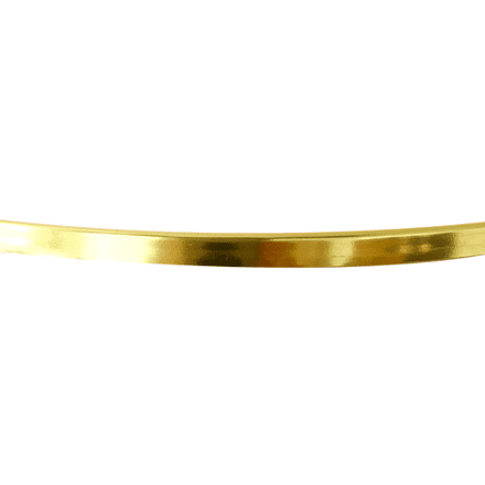 Hockey Stick Decorative Metallic Trim Moulding - 7mm Metallic Gold