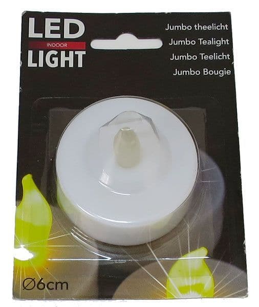 Jumbo LED Tea Light 60mm