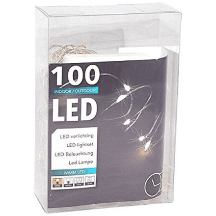 LED  String Chain Lights with 100 Micro LEDs  10mtr length  Plus TIMER for  OUTDOORS