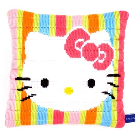 Long Stitch Cushion Kit - (Hello Kitty)