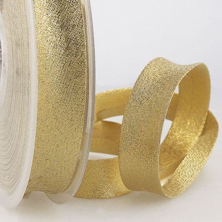 Metallic Bias Binding Trim - 25m (Gold)