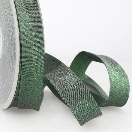 Metallic Bias Binding Trim - 25m (Green)