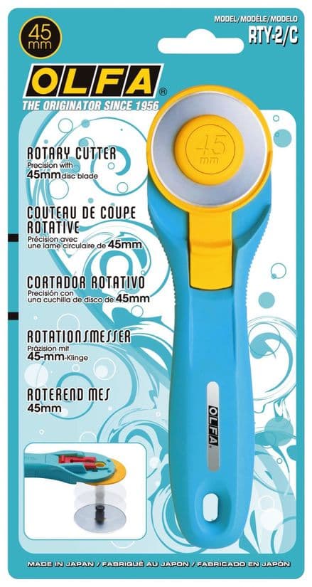 Olfa Quick Replace Rotary Cutter 45mm Splash Aqua   OLF/RTY2CA