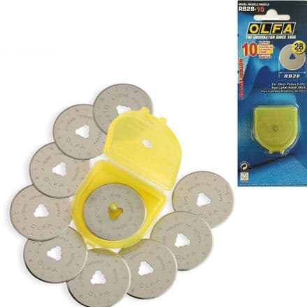 Olfa Rotary Blade   (10  Blades in a Pack)   28mm      OLF/RB2810