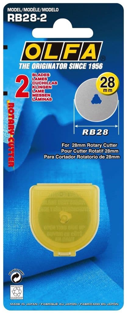 Olfa Rotary Blade  (2  Blades in a Pack)     28mm       OLF/RB282