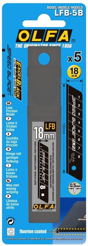 Olfa Speed Blade 18Mm 18mm (Pack of 5)  OLF/LFB5B  18mm