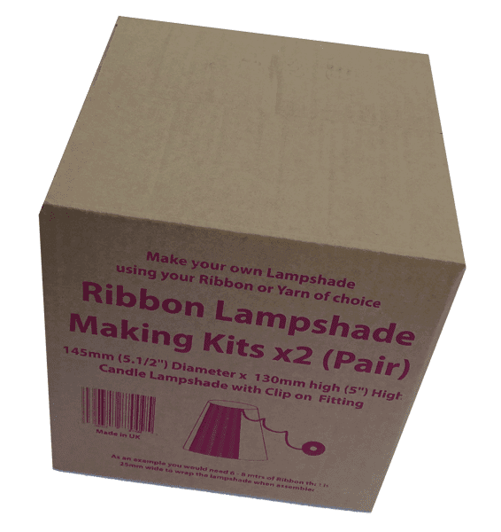 Pair of Ribbon Candle Lampshade Making Kits  (2 per box)