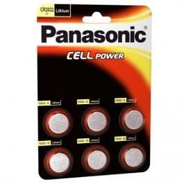 Panasonic Lithium Batteries CR2032 x 6