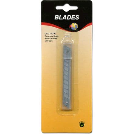 Replacement Snap Blades for Metal Cutting Knife  10 pieces, 9 mm blade - (Item No: 65128)