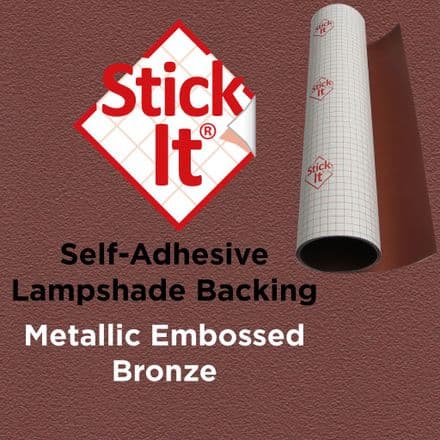 Stick-It ® Bronze 150cm Self-Adhesive Lampshade Material