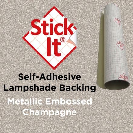 Stick-It ® Champagne 150cm Self-Adhesive Lampshade Material