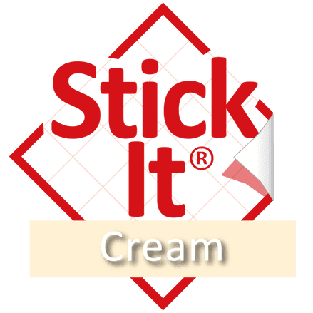 Stick-It ®  Cream  Card -Self-Adhesive Lampshade Material  PVC 150cm