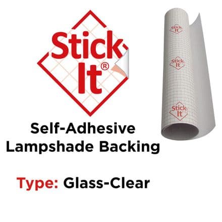 Stick-It ® Glass-Clear - Premium - Self-Adhesive Lampshade Material-120cm