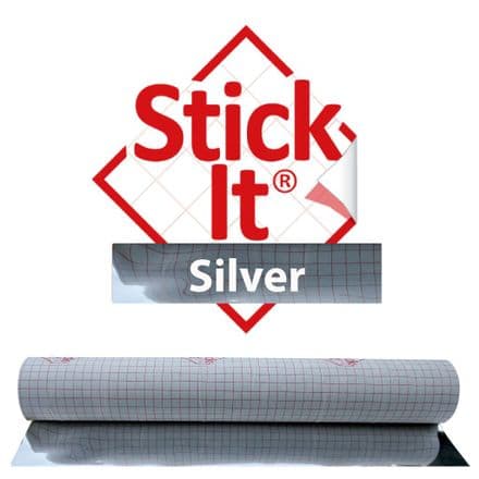 Stick-It ® Mirror Silver/Chrome with Protective film Self-Adhesive Lampshade Material