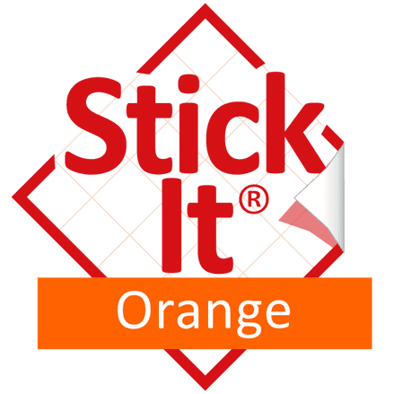 Stick-It ® Orange- Neon Fluorescent Self-Adhesive Lampshade Material 120cm