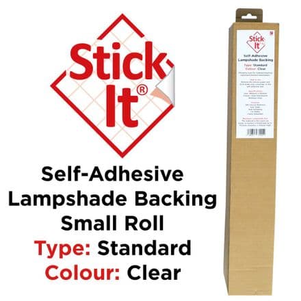 Stick-It ® Small Roll - Self-Adhesive Lampshade Vinyl  - Clear - 1460mm x 500mm