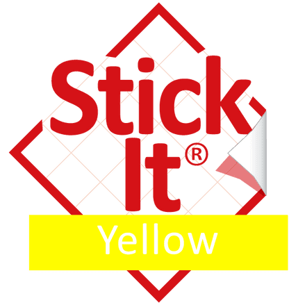 Stick-It ® Yellow - Neon Fluorescent Self-Adhesive Lampshade Material 120cm