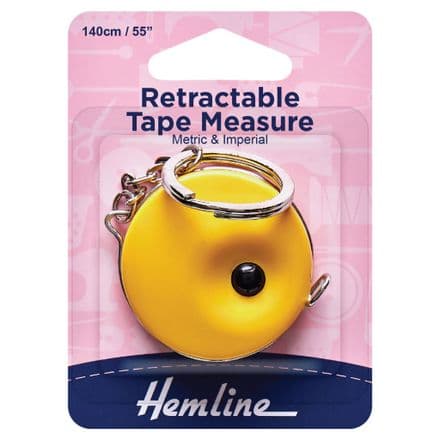 Tape Measure Retractable with Key Ring - 140cm