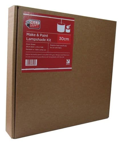 Trade Pack  24 x Make & Paint - 30cm Drum Lampshade Making Kit