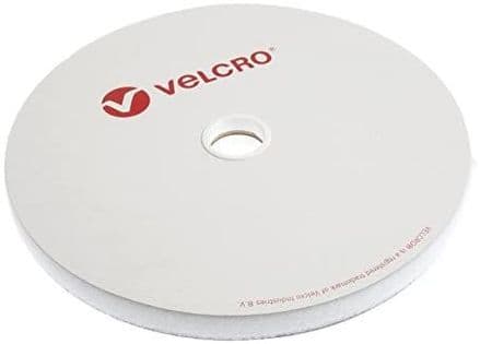 Velcro LOOP ONLY Tape: Sew-In: : 25m x 20mm: White - 2V10L20\WHT