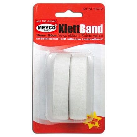 Velcro Self-Adhesive Tape- White   1mtr x 16mm (65763)