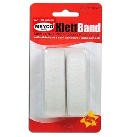 Velcro Self-Adhesive Tape- White   1mtr x 20mm (65762)