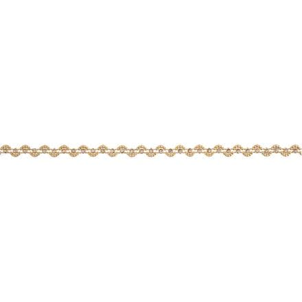 Wave Jewel Trim - Recycled Plastic (Clear & Gold) 10m x 10mm
