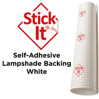 White Backing - Self-Adhesive Lampshade PVC