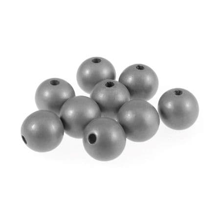 Wooden Craft Beads  - (Silver)